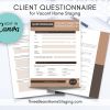 Client Questionnaire for Vacant Home Staging